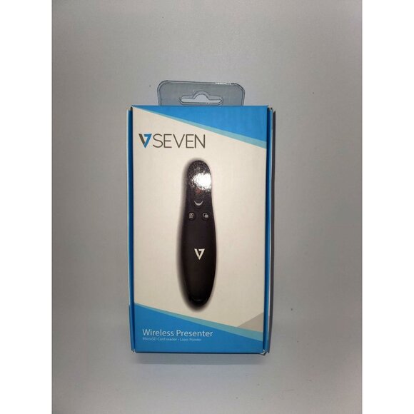 E-2 V7 Wireless Presenter Laser Pointer microSD Card Reader-USB-5 Buttons - Picture 1 of 7